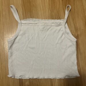 Cotton On White Sleeveless Fitted Crop Camisole